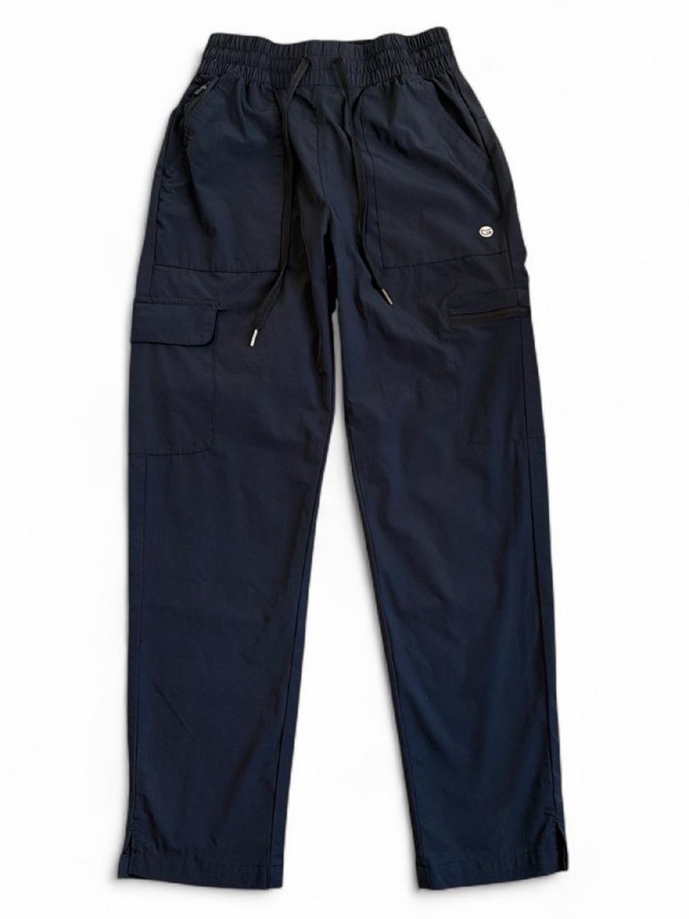 Gradual Unisex Black Cargo Drawstring Pants